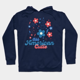 Au American Cutie 4th Of July Usa Hoodie